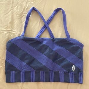 FREE PEOPLE MOVEMENT Striped Sports Bra